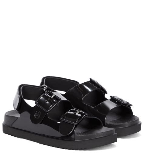 gucci isla buckle rubber sandals|Gucci rubber slide sandals outfit.